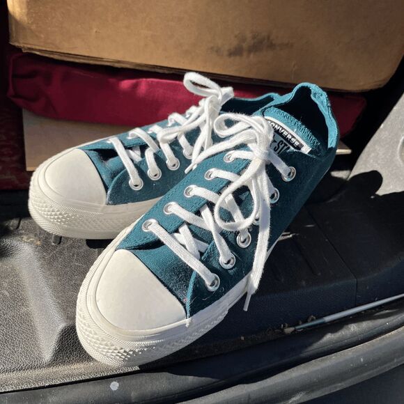 Converse Chuck Taylor All Star Lift Platform Sneakers Teal Size 6 2025 - Picture 8 of 8